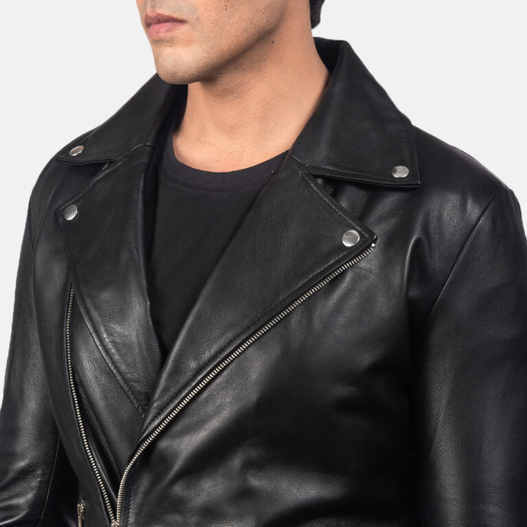 Mens Noah Black Leather Biker Jacket6-9-1557058589576